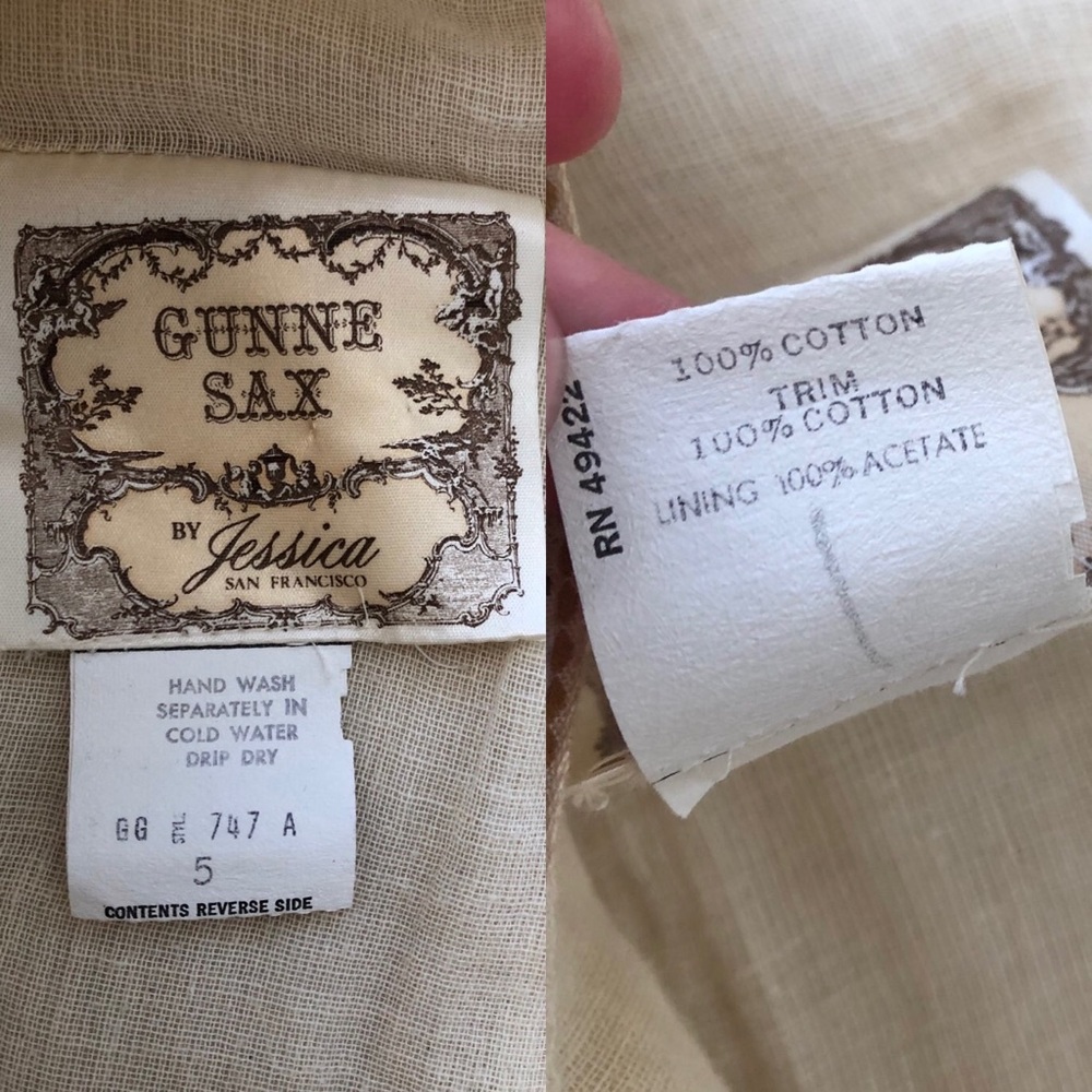 Vintage 1970’s Gunne Sax Prairie Dress - Picture 5 of 12